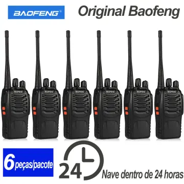 Baofeng BF-888S Portable Long Range Walkie Talkie, Rechargable Handheld 16  Channels Baofeng BF-888S Two-Way Radio Talkies with Earpiece (1 Pair)