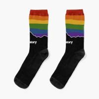 【Sock shop】Purgatory Pride Rainbow Sunset Wynonna Crew Socks Mens Women Knee High Ankle Best Black