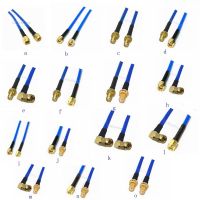 1pcs RF Coaxial Pigtail Right Angle /Straight SMA/RP SMA Male to Female Semi-rigid RG402 Jumper Cable Connector (10c15cm20cm)