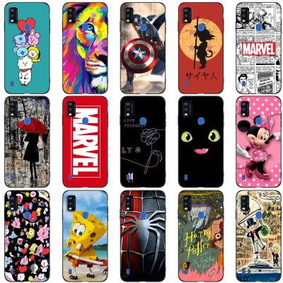 Case For ZTE Blade A51 Case Back Phone Cover Protective Soft Silicone Black Tpu cute funy