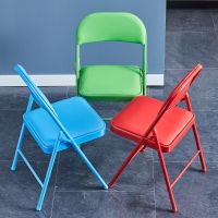 [COD] Household folding chair simple stool back portable office conference dormitory dining computer