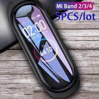 5 pcs full screen protector for Xiaomi Mi band 5 6 protective film on the Xiomi miband 2 3 4 band3 band4 band5 band6 Not Glass Wires  Leads Adapters