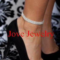 2017 New Arrived Charm Silver Plated Jewelry For Women Trendy Bead Anklets For Women Ankle Bracelet Chain Crystal Foot Jewelry