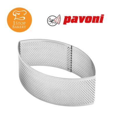 Pavoni XF52F Micro perforated steel bands by Johan Martin Elliptic shape 125x74xh 45 mm /ริงค์อบทาร์ต