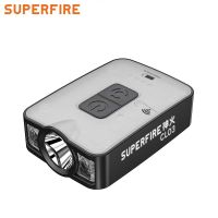 SUPERFIRE CL03ไฟ LED หรือไฟหน้าไฟฉายแบบคาดศีรษะไฟแค็ป TYPE-C ตกปลาแบบชาร์จไฟได้กิ๊บติดหมวกไฟส่องตั้งแคมป์กลางแจ้ง