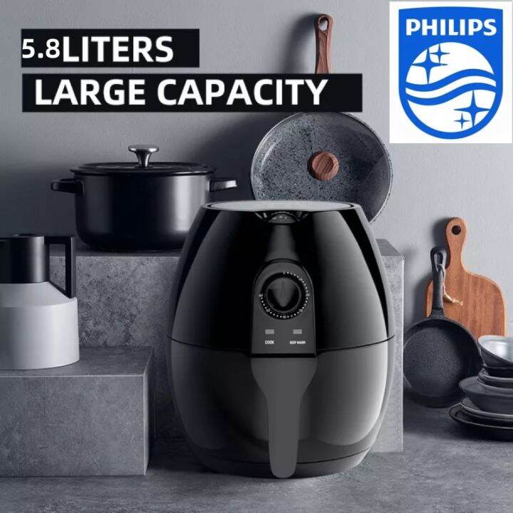 Air Fryer Healthy Low Fat Multicooker 5.8 Liter Cooking Capacity