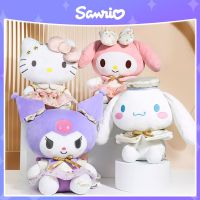 {Lizi ของตกแต่งบ้าน Sanrio Kawaii Hello Kitty Kuromi Melody Cinnamoroll การ์ตูนตุ๊กตาของเล่นน่ารัก Plushier ตุ๊กตายัดนุ่นหมอนของขวัญวันเกิดนุ่ม