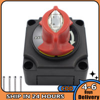 CALLENDERA Marine Selector Boat Battery Switch With Knob 12-24V DC 300A Rated Current 1000A Instantaneous Current Master Switch