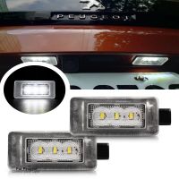 2pcs Canbus LED License Number Plate Light Lamp For Peugeot 3008 2016-2019 207CC 208 308 MK2 2008 5008 rear Trunk Tail light