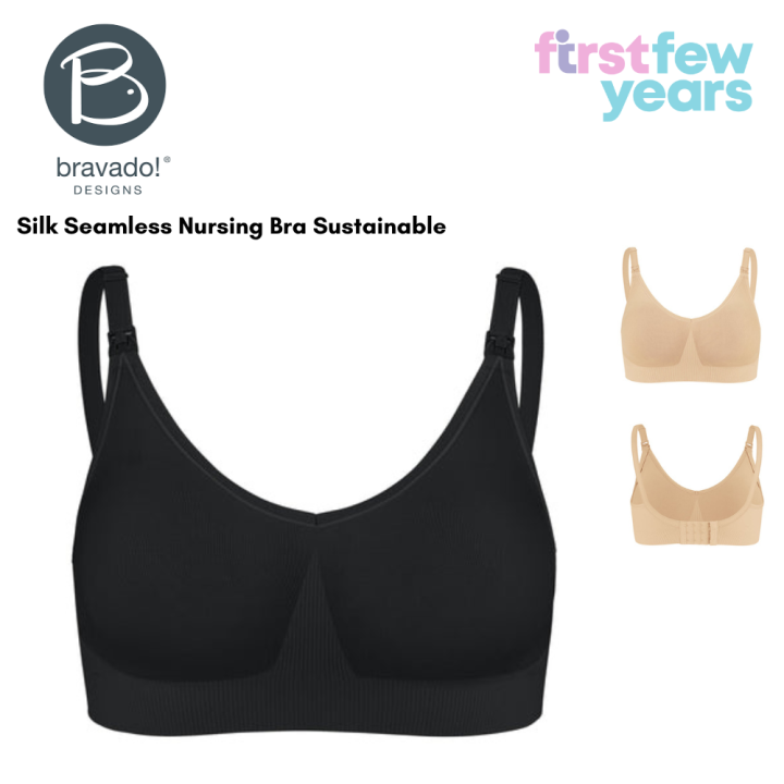 Buy Bravado Black Sustainable Body Silk Seamless Nursing Bra from
