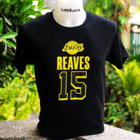 2023 NewAustin Reaves Los Angeles Lakers เสื้อยืดหมายเลข