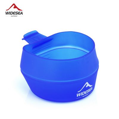 Widesea 250ml Outdoor Foldable Bowl Sport Cup Camping Portable Tableware Ultralight Cycling Hiking Picnic Backpack Supplies