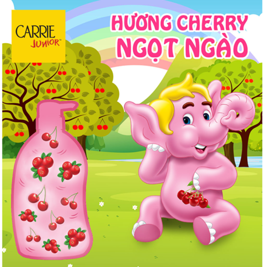 Hcmcarrie junior - tắm gội toàn thân cho bé hương cherry 700 gr - ảnh sản phẩm 5