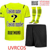 Hot Sale  dortmundES soccer jersey Borussia 21 22 Men child football Shirt HAALAND REUS adult and kids kit+ socks