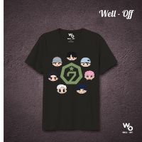 มีสินค้า เสื้อยืด Cartoon T-Shirt GOT7 Well Closed Summer Street Fashion For Men And Womenเสื้อยืด เสื้อคู่รัก