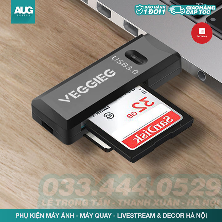 Veggieg đầu đọc thẻ nhớ micro SD và SDXC 3.0 chắc chắn sẽ làm bạn bất ngờ với sự tiện lợi và độ bền tuyệt đỉnh. Với tốc độ truyền tải dữ liệu nhanh chóng, sản phẩm này là lựa chọn hoàn hảo cho các dự án công việc và chụp hình. Đừng bỏ lỡ cơ hội khám phá sản phẩm tuyệt vời này bằng cách nhấn vào ảnh!