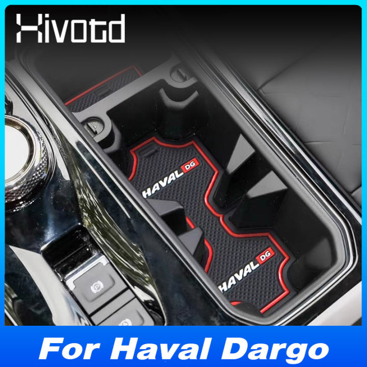 For Haval Dargo 2020-2023 Car Interior Accessories Door Mat Ruer Mat Anti- slip Cup Cushion Styling Gate Slot Pads Decoration