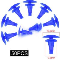 ตัวยึดบังโคลนรถยนต์8มม. 50ชิ้นกันชนบังโคลนหมุดพลาสติกคลิปยึดชุดแต่งรถยนต์สำหรับ Lexus Subaru