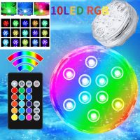 IP68 Waterproof Multi Color Submersible LED Lights Underwater Night Lamp Tea Light Vase Bowl Party Wedding Christmas Decoration