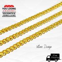 Youloong สร้อยข้อมือ สายโซ่ สีทอง 916 916GOLD