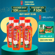 Nước Mắm Nam Ngư Ớt Tỏi Lý Sơn - Combo 4 Chai x 300ml