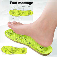 Foot Acupressure Insole Men Women Soft Breathable Sports Cushion Inserts Sweat-absorbing Deodorant Insole Shoe Pads