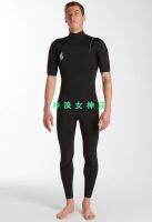 [COD] 2mm short-sleeved full-body surfing cold-proof wetsuit snorkeling mens black