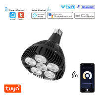 Tuya Par38 Led อัจฉริยะสปอตไลท์ไฟ LED E27หรี่แสงได้50W ไฟ LED แบบไวไฟหรี่แสงได้รองรับการควบคุมด้วยเสียง