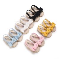 【hot】！ Baby Sandals Cotton Open-Toe Sandals with Nonslip Soles for Toddlers 0-18 Months