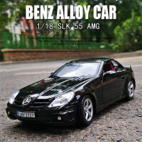 1:18 Benz SLK AMG Alloy Sports Car Model Diecasts Metal Toy Racing Vehicles High Simulation Collection Childrens Luxury Gifts