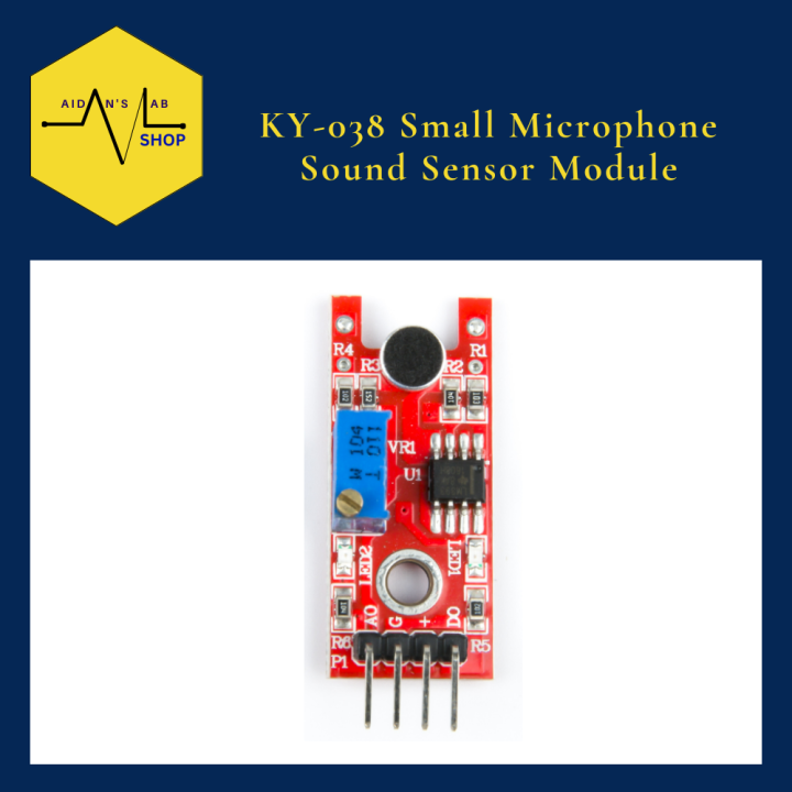 KY-038 Small Microphone Sound Sensor Module | Aidans Lab | Lazada PH