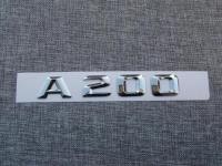 Chrome Number Letters Trunk Emblem Decal Sticker สำหรับ Mercedes A Class A200