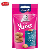 ? { ส่งฟรี } ? Vitakraft Yums Cat Salmon 40g ขนมแมว สูตรแซลมอน