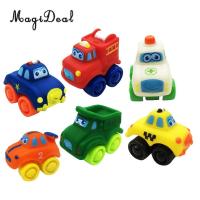 MagiDeal Hot Sale 6 Pieces Kids Children Baby Rubber Plastic Model Car Vehicle Educational Toy Great Birthday Christmas Gift Die-Cast Vehicles