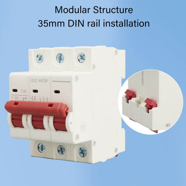สวิตช์เบรกเกอร์3p-ป้องกันไฟฟ้ากระแสตรงสำหรับใช้ในบ้านสวิตช์แอร์แม่เหล็กไฟฟ้าแบบสะดุดเร็ว