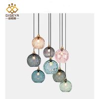 [COD] modern minimalist water glass ball chandelier bedroom bedside creative restaurant bar