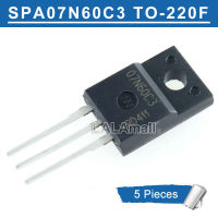 5 ชิ้น 07n60c3 TO-220F SPA07N60C3 07n60 TO220F 7A/650 โวลต์MOSFETทรานซิสเตอร์ใหม่แบบดั้งเดิม