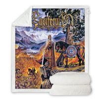 2023 Ensiferum Band  3D Print  Sherpa Blanket Rectangle Blanket Textiles Fleece Wearable Blanket Throw Blanket Home Decor