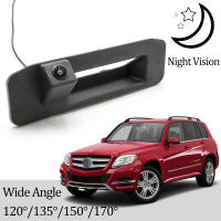 CCD HD AHD Fisheye กล้องมองหลังสำหรับ Benz GLK Class X204 2013 2014 2015รถ Trunk Handle ย้อนกลับที่จอดรถ Monitor