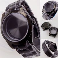 Black PVD 39Mm 36Mm Sapphire Glass Watch Case Fit NH35 NH36 NH34 Miyota82 DG 2813 ETA 2836 Movement Fix Bezel  Bracelet