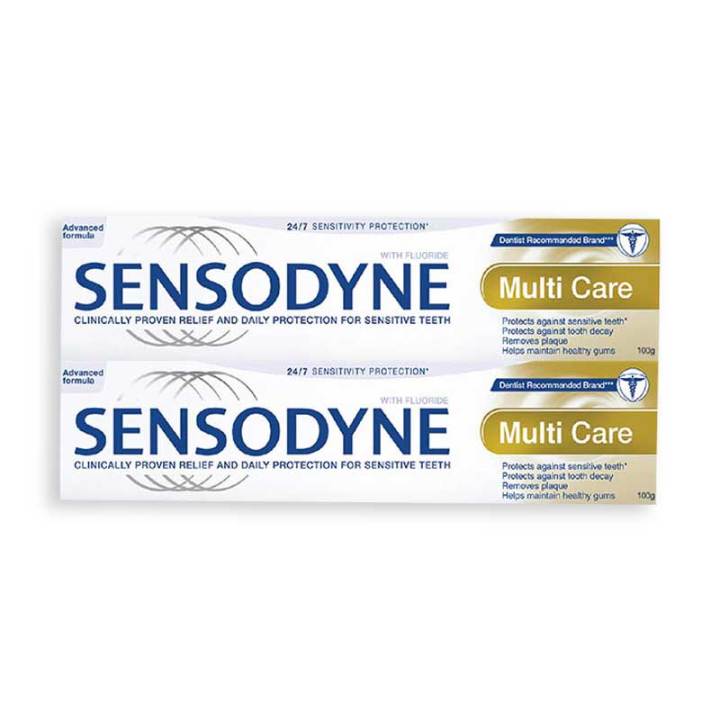 Sensodyne Multi Care Toothpaste 100g.×Pack2 ยาสีฟัน เซ็นโซดายน์ มัลติแคร์ 100กรัม×แพ็ค2