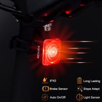 ☂☞ Meroca Smart Bicycle Rear Light Brake Sensor Rechargeable Bike Tail Light USB Auto Stop Cycling Taillight 2in1 LED Lamp IPX5 New