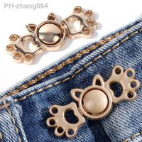 Cat Caw Jeans Button Pins Pants Snap Fastener Adjustable Tightener Waist Buckle DIY Clothing Jeans Sewing-free Buttons