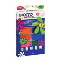 phc8 ชุดระบายสี สีน้ำ สีโปสเตอร์ อย่างดี สีฝุ่น สีเทียน สีชอ GIOTTO Decor Wax (สีเทียนแท่ง 12 สี)