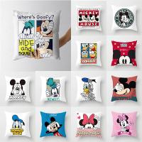 1 pcs Disney Mickey Mouse Minnie Donald Duck Cushion cover Sofa pillow case Christmas decorations 45x45cm without pillow