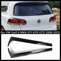 สปอยเลอร์คานาร์ดสำหรับ VW Golf 6 MK6 GTI GTD 2008-2013สีดำมันวาว ABS ด้านหลังหน้าต่างด้านหลังสปลิตเตอร์คานาร์ดอุปกรณ์เสริม