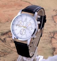 ⌚Relojes Masculino ควอตซ์นาฬิกาลำลองแฟชั่นหนังนาฬิกาสำหรับผู้ชายจำลองคุณภาพสูง