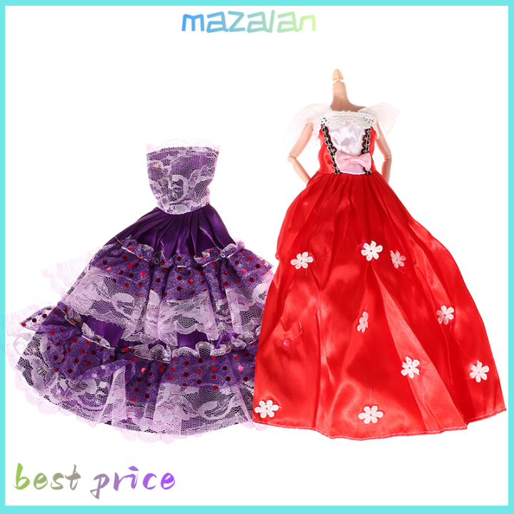 เสื้อผ้าตุ๊กตา-mazalan-30cm-สำหรับตุ๊กตาสวมชุดชุดออกงานกลางคืนชุดกระโปรงเจ้าหญิงหางอุปกรณ์ตกแต่งงานแต่งงาน