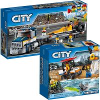 [LEGO] Assemble lego city group of high-speed racing truck auto coast guard suit children good intelligence building blocks