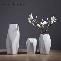 Modern Marbling Ceramics Flower Vase Irregular Shape Living Room Bedroom Desktop Flowers Arrangement Vases Crafts Ornaments